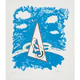 Tano Festa, Roma 1938- 1988 / Homage to Veuve Clicquot, 1978, lithograph a colori on paper
