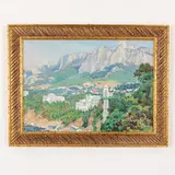 Verkhny Baskunchak, 1914 - Kiev, 1982 / Paesaggio della Crimea / Firmato A Budnikov in basso a destra by Olexandr Gavrilovich Budnikov, oil on cardboard telato, offered Oct 2021