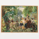 Kharki, 1908 - Kiev, 1985 / Gorkiy in Ucraina / Dedica dell'artista sul retro by Georgy Stepanovich Melikhov, oil on cardboard, offered Oct 2021