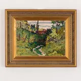 Vadim Ivanovich Odaynik, Odessa, 1925 - Kiev, 1984 / Paesaggio fluviale