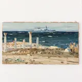 Petro Stepanovych Sulimenko, Krasnodar, 1914 - 1996 / Chersonesus / Firmato Sulimenko e datato 1954 in basso a destra, oil on canvas