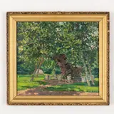 Valentin Gavrilovich Litvinenko, Kremenchug, 1908 - Kiev, 1979 / Il parco di T. Shevchenko / Firmato V Litvinenko e datato 67 in basso a destra, oil on canvas