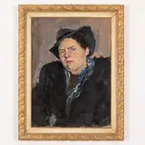 1905 - 1968 / Ritratto di signora con cappello by Vladimir Nikolaevich Kostesky, oil on canvas, offered Oct 2021