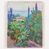Vasyl Dmitrovich Chegodar, Chervonyy Yar, 1918 - Kiev, 1989 / Veduta di Odessa / Firmato V Chegodar in basso a destra, oil on canvas