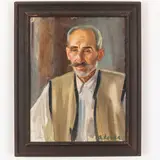 Uzhgorod, 1911 - 1987 / Ritratto del compositore Vasyl Verkhovynets / Firmato A Kotska in basso a destra by Andrey Andreevich Kotska, oil on canvas, offered Oct 2021