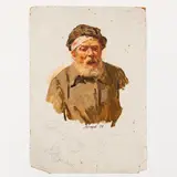 Oleksandr Mykhailovich Lopukhov, Gorodnya 1925 - Kiev, 2009 / Soldato ferito / Firmato A Lopukhov e datato 54 in basso al centro