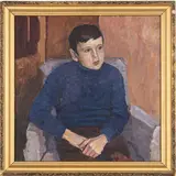 Valentin Gavrilovich Litvinenko, Kremenchug, 1908 - Kiev, 1979 / Il nipote / Firmato e datato 1973 sul retro, oil on canvas