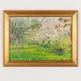 Valentin Gavrilovich Litvinenko, Kremenchug, 1908 - Kiev, 1979 / Giardino fiorito / Firma VG Litvinenko, data 76 e titolo sul retro, oil on canvas