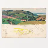 Victor Vasilievich Shatalin, Zemlyanye Khutory, 1926 - Kiev, 2003 / Paesaggio / Firmato V Shatalin e datato 1960 in basso a destra