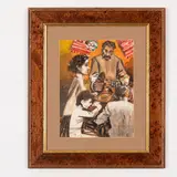 Viktor Zaretsky, Belopolye, 1925 - Kiev, 1990 / L'ora della cena / Firmato V Zaretsky in basso a destra, mixed media on paper