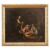 Antonio Cifrondi, Giocatori di carte, oil on canvas