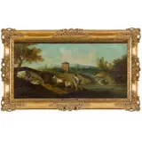 Francesco Zuccarelli, Paesaggio con contadini