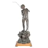 Eduardo Cammilli, 1881 - ? / Pescatore / Firmato E Cammilli sulla base, bronze