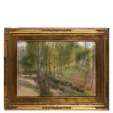 Giuseppe Casciaro, Ortelle, 1863 - Napoli, 1945 / Nusco / Firmato G Casciaro e datato 25 set 1915 in basso a destra, pastel on paper