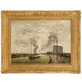 Frank Myers Boggs, Springfield, 1855 - Meudon, 1926 / Il canale di Saint Denis / Firmato Frank Boggs, Paris in basso a sinistra