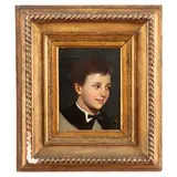 Vincenzo Camuccini, Roma 1771 - 1844 / Ritratto di ragazzo / Monogramma VC in basso a destra