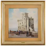 Aurelio Craffonara, Gallarate, 1875 - Genova, 1945 / Il castelluccio di Rapallo / Firmato Craffonara Aurelio in basso a destra