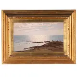 Livorno, 1889 - 1969 / Marina con figure / Firmato G Lomi in basso a destra by Giovanni Lomi, oil on panel, offered Feb 2022