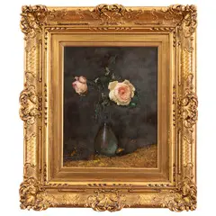 Cremona, 1885 - Barcellona, 1972 / Vaso con rose / Firmato Valdemi in basso a destra by Alve Valdemi del Mare, oil on panel, offered Feb 2022