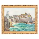 Giuseppe Caselli, Reggio Emilia 1893 - La Spezia 1976 / Vernazza / Firmato G Caselli in basso a destra, oil on canvas