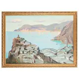 Giuseppe Caselli, Reggio Emilia 1893 - La Spezia 1976 / Veduta di Vernazza / Firmato G Caselli in basso a destra, oil on canvas