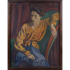 Piero Marussig, Trieste 1879 - Pavia 1937 / Figura di donna, 1920, oil on canvas