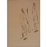 Filippo de Pisis, Ferrara 1896 - Milano 1956 / Capriccio, 1937, ink verde on paper