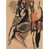 Renato Guttuso, Bagheria 1911 - Roma 1987 / Senza titolo, anni '40, mixed media on paper