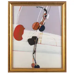 Catania 1928 / Senza titolo, 1971 by Edoardo Franceschini, mixed media and collage on canvas, offered Mar 2022