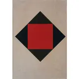 Max Bill, Winterthur 1908 - Berlino 1994 / Senza titolo, lithograph a colori on cartoncino