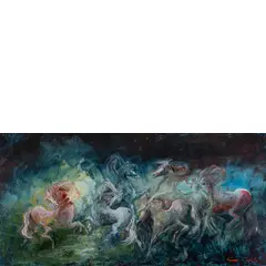 Roma 1936 / Armonia e Libertà, 2015 by Gianni Testa, oil on canvas, offered Mar 2022