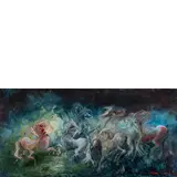 Gianni Testa, Roma 1936 / Armonia e Libertà, 2015, oil on canvas