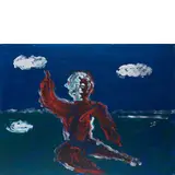 Roma 1938 - 1988 / Tritone, 1985 by Tano Festa, tempera on canvas, offered Mar 2022