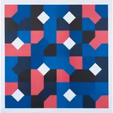 Bruno Munari, Milano 1907 - 1998 / Curva di Peano, lithograph a colori on paper
