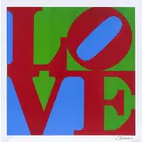 Robert Indiana, New Caste 1928 - Vinalhaven 2018 / Love,, screenprint a colori on paper