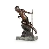 Domenico Jollo, Napoli, 1866 - 1938 / Giovane pescatore, bronze