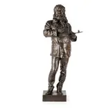 Napoli, 1852 - 1929 / Ritratto di Jean Louis Meissonier a figura intera / Firma Gemito e timbro della fonderia sulla base by Vincenzo Gemito, bronze, offered May 2022