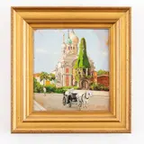 Antonio Moretti, Chiesa russa a Sanremo / Firmato A Moretti in basso a destra, oil on cardboard