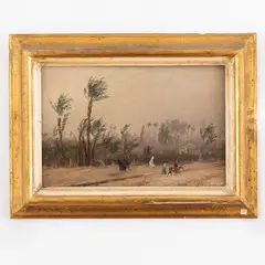 Giuseppe Haimann, Milano 1828 - Il Cairo 1883 / Paesaggio orientale / Datato 26 marzo 75 in basso a destra, oil on canvas
