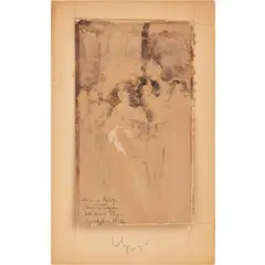Pompeo Mariani, Monza, 1857 - Bordighera, 1927 / Signore eleganti in un interno / Dedica a Rodolfo Winter, firmato Pompeo Bordighera 1912 in basso a sinistra, watercolour on cardboard