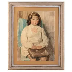 Montelupone, 1894 - Recanati, 1995 / La scolaretta / Firmato Peruzzi in basso a destra by Cesare Peruzzi, Acquarello su carta, offered May 2022