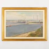 Danil Ivanovich Bezugly, Ivanivtsi, 1914 - Kiev, 1977 / Centrale elettrica di Kiev / Firmato D Bezugly e datato 67? in basso a destra