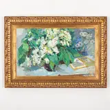 Skvira, 1916 - 1999 / Fiori di castagno, 1974 / Firmato V Dovgalevska in basso a destra by Vira Veniamynivna Dovgalevska, oil on cardboard, offered Jul 2022