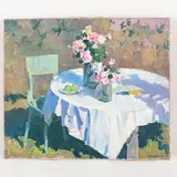 Glukhiv, 1924 - Odessa, 1994 / I fiori dell'autunno / Firmato Lomykin K in basso a destra by Kostantin Matvyevich Lomykin, oil on canvas, offered Jul 2022
