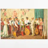1927 / Musicisti / Firmato Chernokapsky in basso a sinistra by Nikolay Timofeevich Chernokapsky, oil on canvas, offered Jul 2022