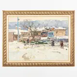 Alexandrovske, 1919 - Yalta, 1994 / Giornata invernale by Fedir Zakharovich Zakharov, oil on canvas, offered Jul 2022