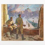 1912 - 1993 / L'Armata Rossa a Berlino by Iosif Isaakovich Giller, oil on canvas, offered Jul 2022