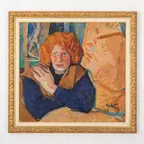 Tetyana Nylivna Yablonska, Smolensk, 1917 - Kiev, 2005 / Ritratto dello scultore Gordienko / Firmato Yablonska e datato 63 in basso a destra