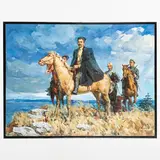 1924 - 2001 / Il comandante Chapaev in perlustrazione / Firmato e datato 1971 in basso a destra by Aleksey Evdokimovich Sidorov, oil on canvas, offered Jul 2022