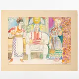 Viktor Zaretsky, Belopolye, 1925 - Kiev, 1990 / Vareniki / Firmato V Zaretsky e datato 85 in basso a destra, watercolour on paper